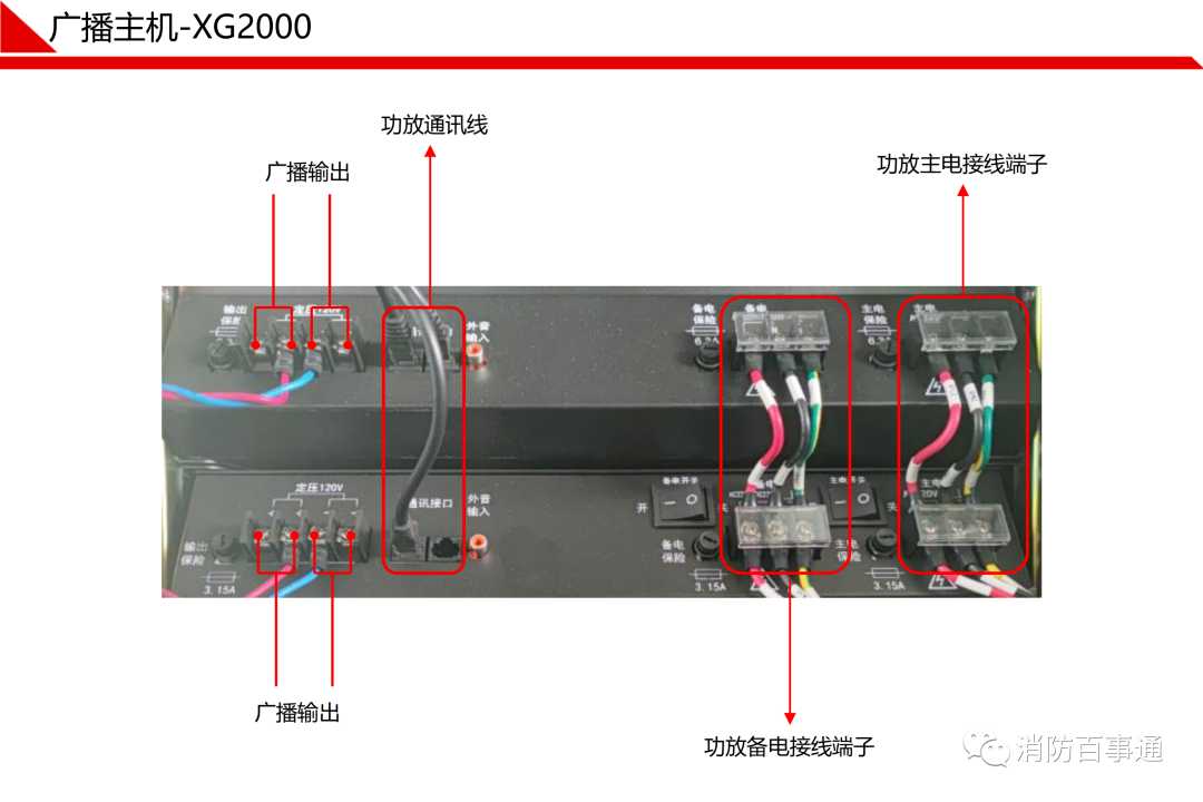 消防广播主机与扩大器怎样连接