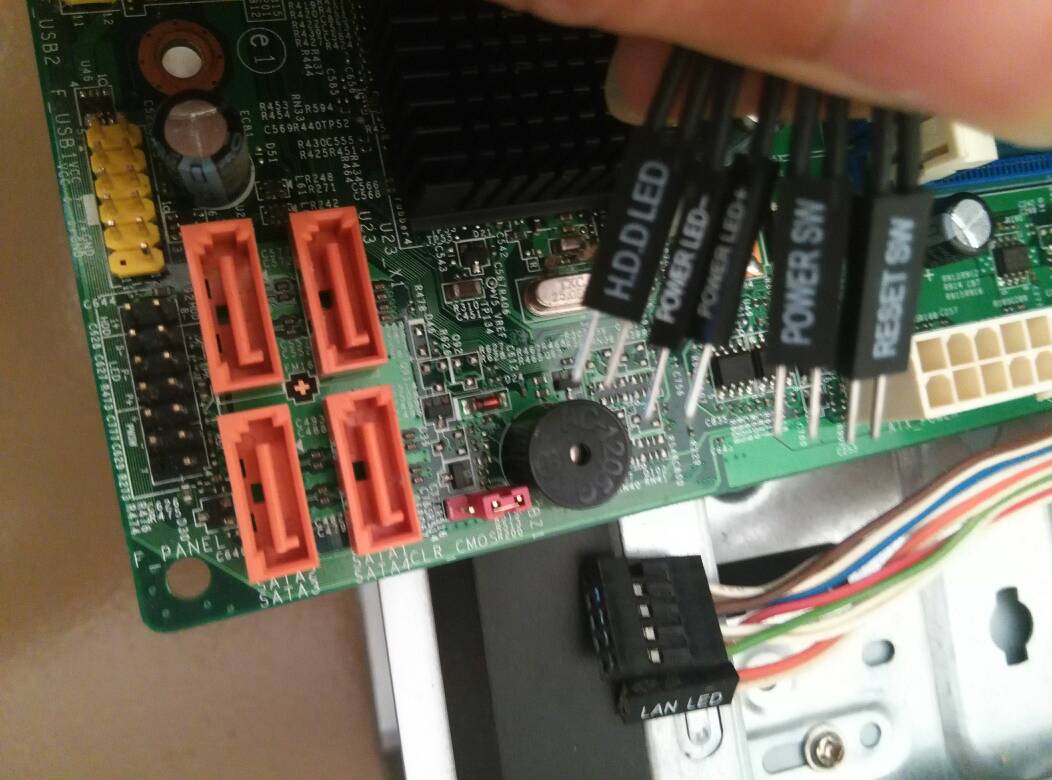 联想电脑主机开机线